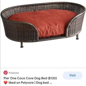 Wicker dog/cat bed